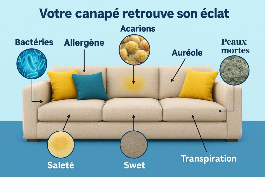 Nettoyage canapé La Flèche